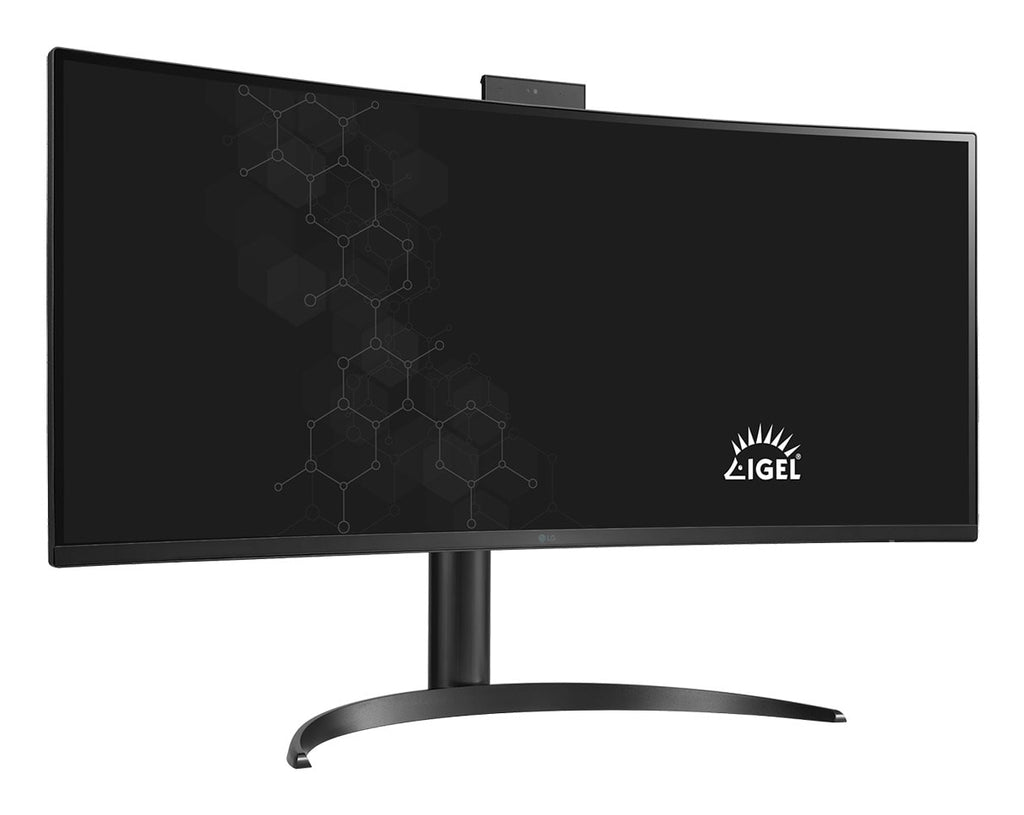 LG 34CR651I-6P PC tout en un/station de travail Intel® Pentium® Silver N6005 86,4 cm (34") 3440 x 1440 pixels All-in-One thin client 8 Go DDR4-SDRAM 16 Go eMMC Wi-Fi 6 (802.11ax) Noir