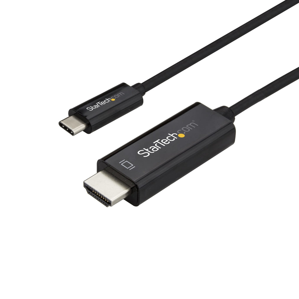 StarTech.com Adaptateur USB-C vers HDMI 3m, Câble Vidéo HDMI 2.0 4K60Hz, Compatible Thunderbolt 3 et DP 1.2 Alt Mode HBR