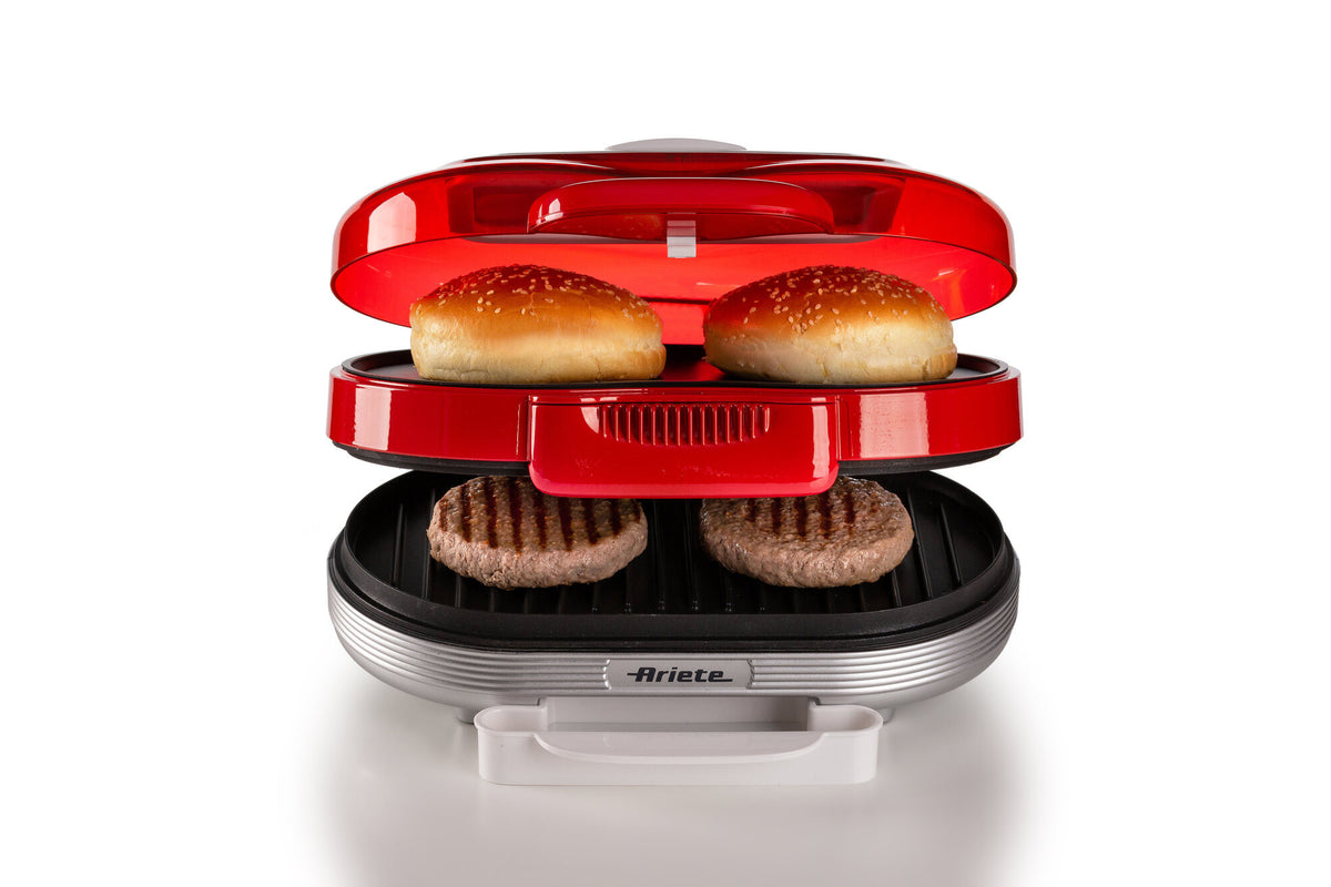 Ariete Party Time 0205 Burgermaskine 1.2kW Rød - vue 6