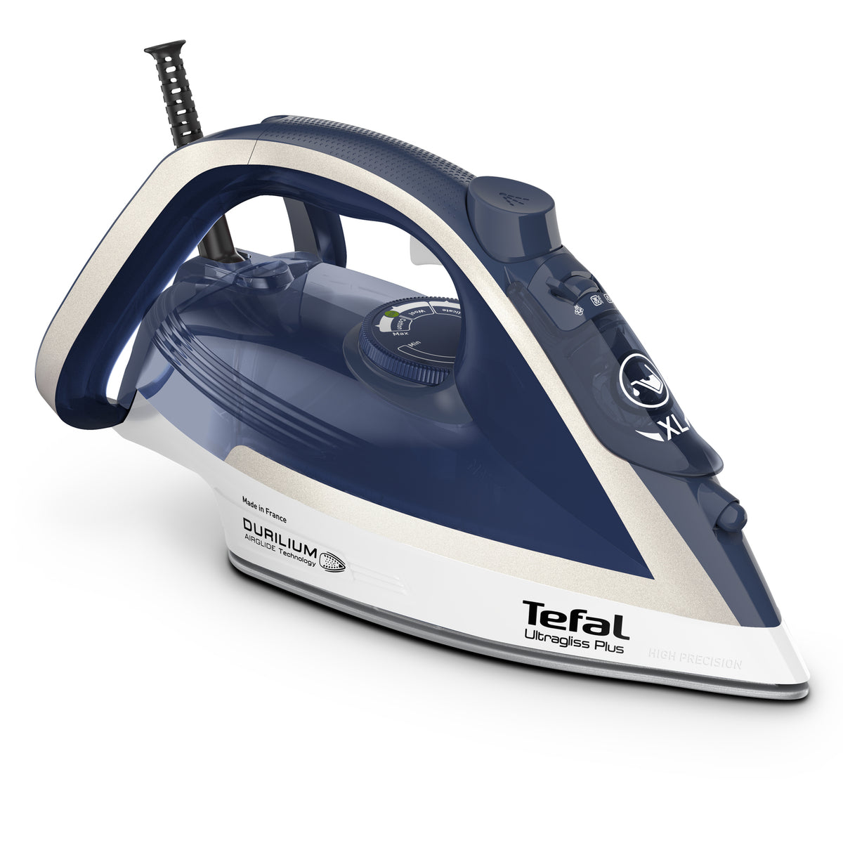 Tefal Ultimate Pure FV6812 Fer à Vapeur 2800 W, Bleu et Argent