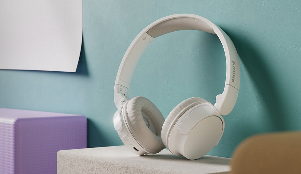 Philips TAH3209WT/00 Casque Sans Fil Bluetooth, Arceau Pliable, Blanc