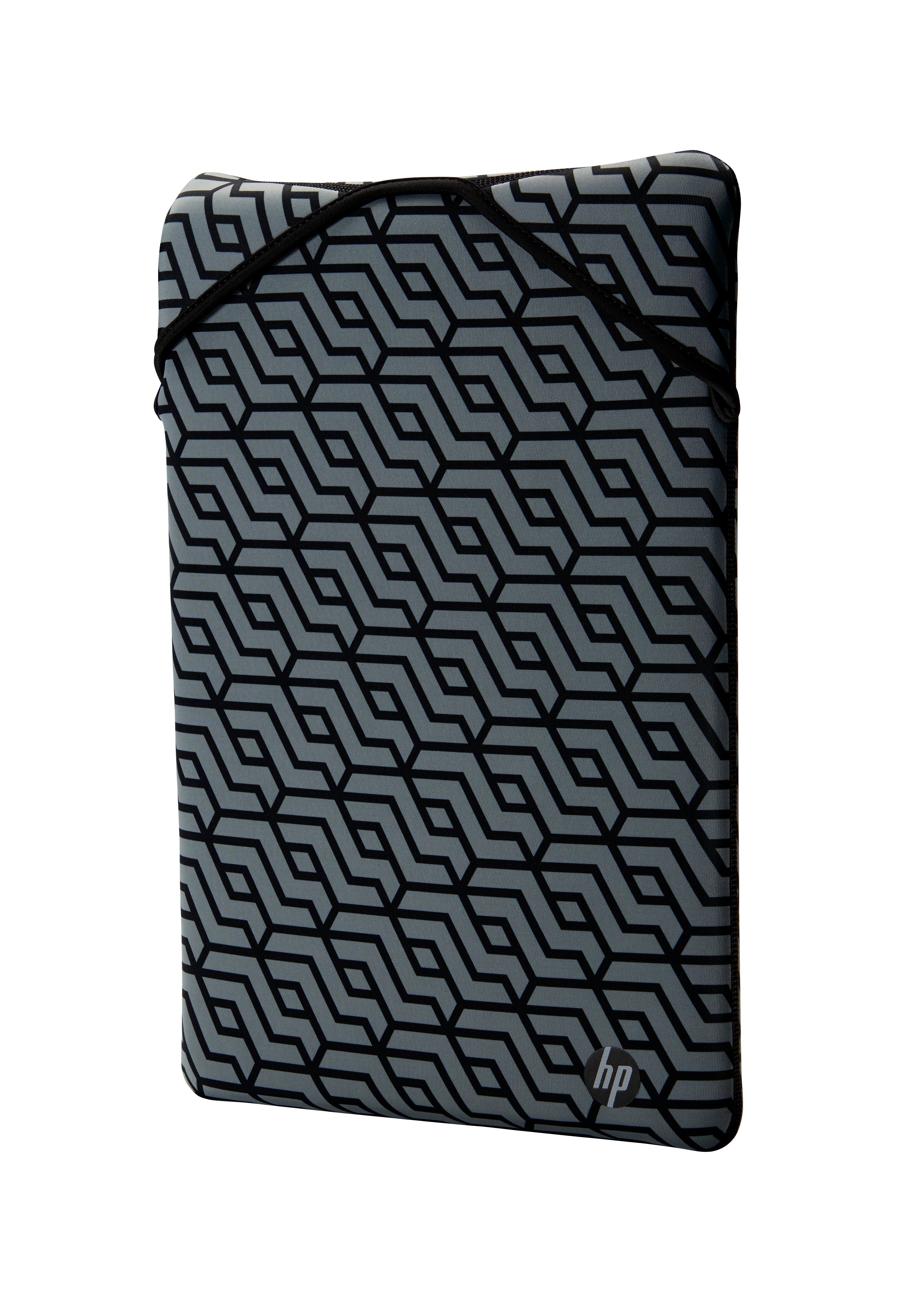 HP Housse de protection réversible noire à motif géométrique 14