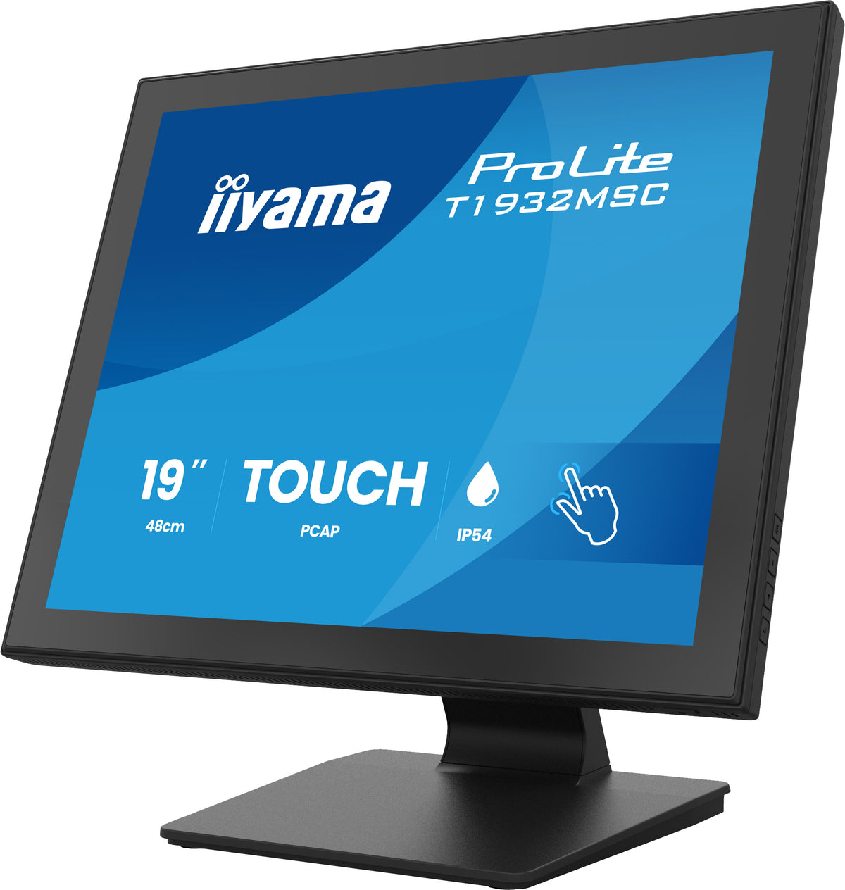 iiyama ProLite T1932MSC-B2S écran plat de PC 48,3 cm (19") 1280 x 1024 pixels SXGA LED Écran tactile Noir