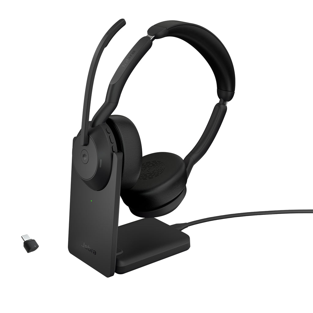 Jabra Evolve2 55 Casque Sans Fil Bluetooth USB Type-C pour Bureau et Centre d'appels