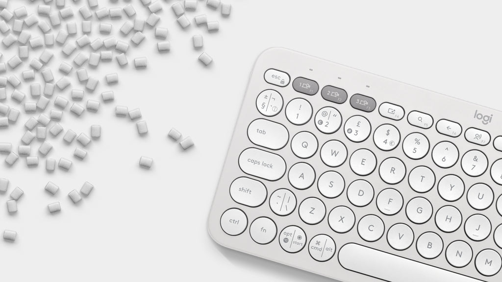 Logitech Pebble Keys 2 K380s Tastatur Saks Trådløs US International