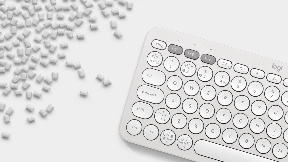 Logitech Pebble Keys 2 K380s Tastatur Saks Trådløs US International