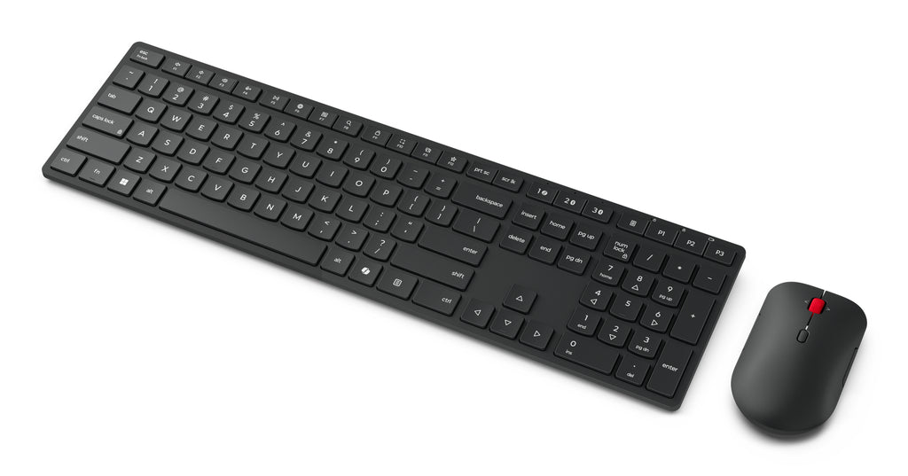 Lenovo 4X31S04848 clavier Souris incluse Bureau RF sans fil + Bluetooth Anglais américain Noir