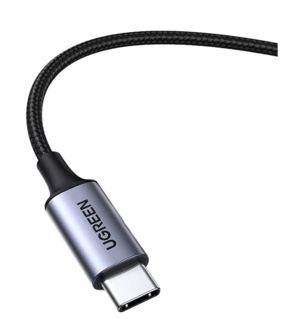 Ugreen CM450 câble audio 1 m 3,5mm USB Type-C Noir