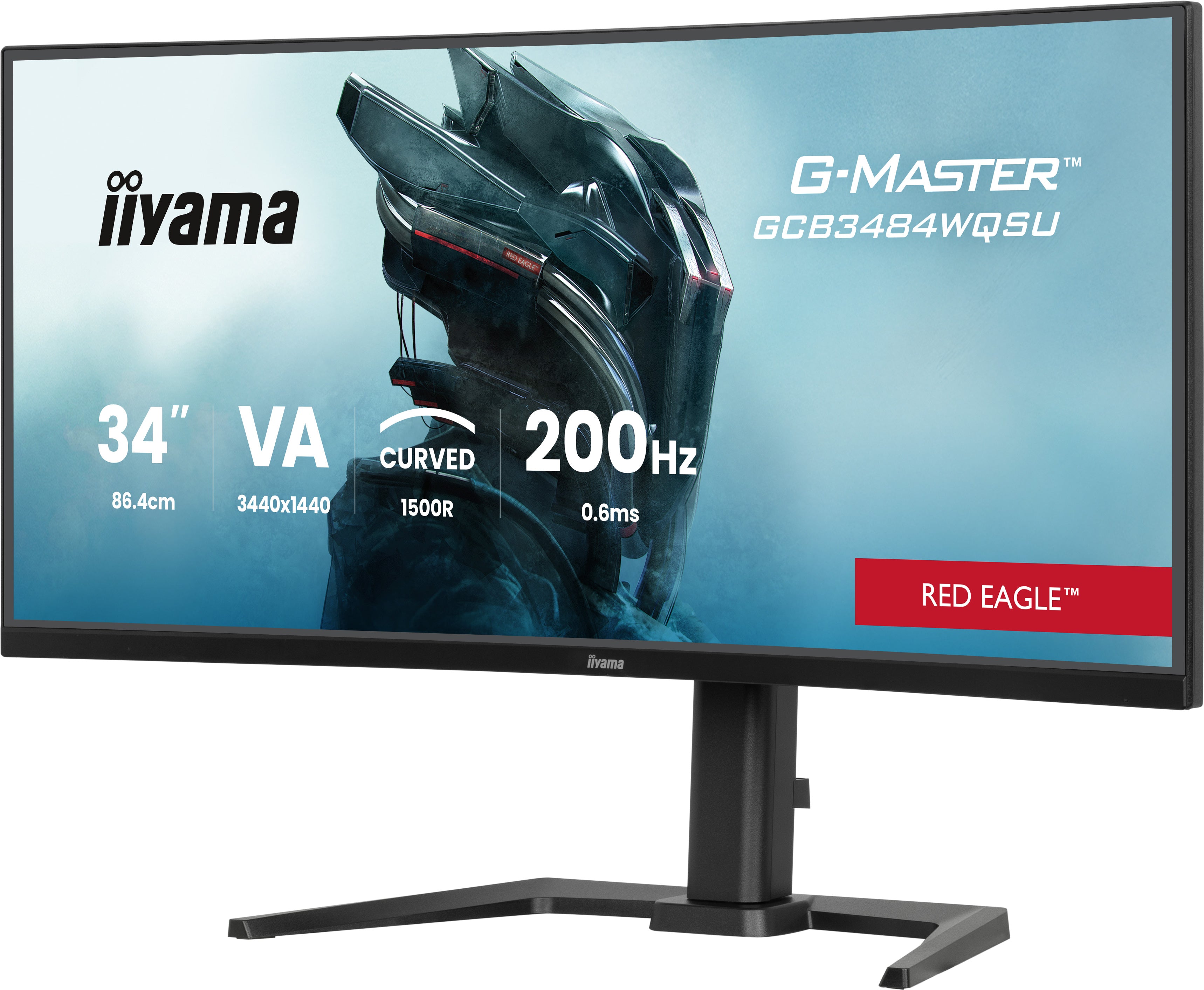 iiyama G-MASTER GCB3484WQSU-B2 34IN PRO-GAMING 0.4MS VA LCD 3440X144 écran plat de PC 86,4 cm (34") 3440 x 1440 pixels UltraWide Quad HD Noir