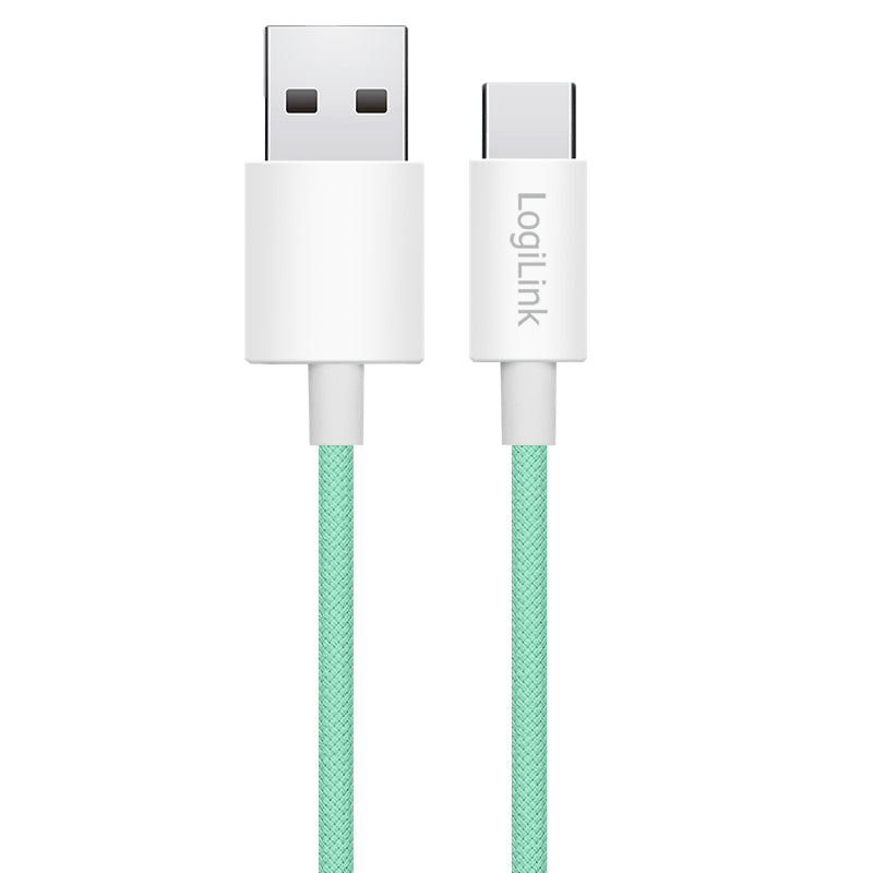 LogiLink CU0328 câble USB USB 2.0 1,5 m USB A USB C 0,48 Gbit/s 60 W Vert
