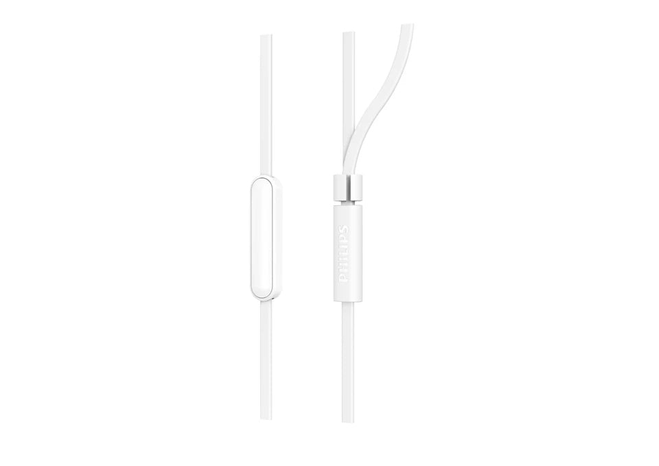Philips TAE1105WT/00 casque Casques Avec fil Ecouteurs Musique Blanc