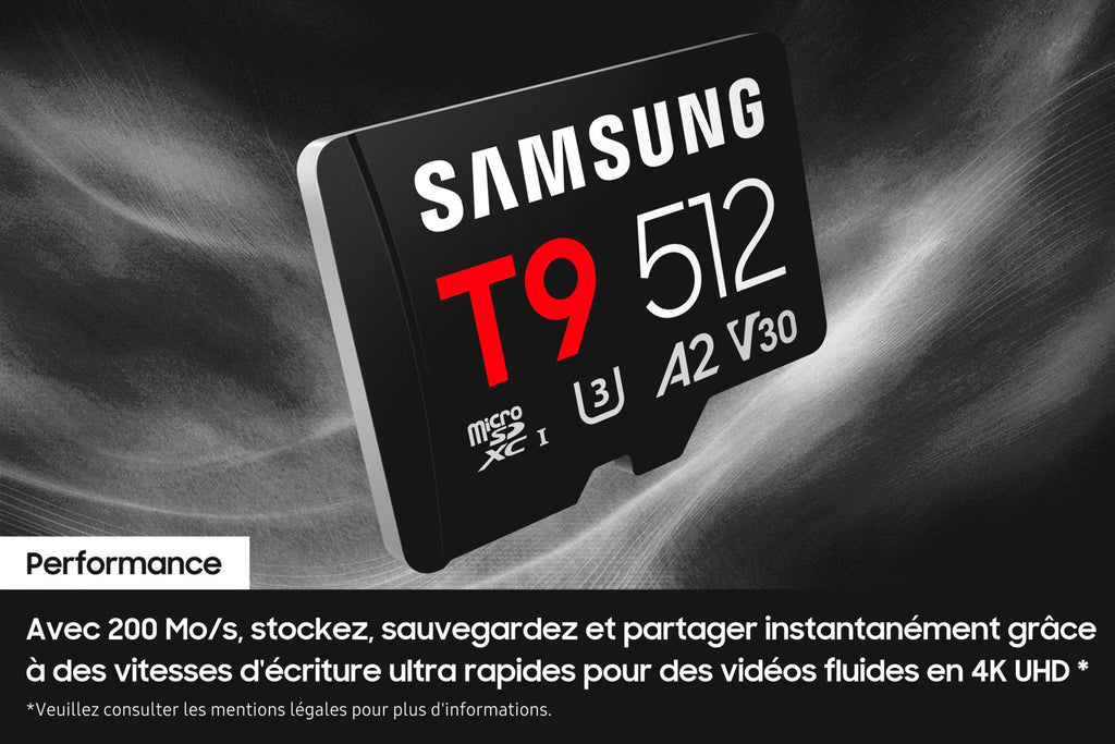 Samsung Carte microSDXC UHS-I 128 Go avec Lecteur USB, T9, U3, V30, A2