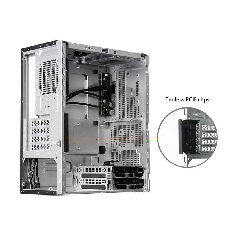 Chieftec Midi Tower BS-20B-OP, Schwarz o.NT Noir - vue 6
