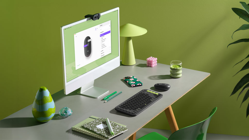 Logitech POP Mus med emoji knap Sort