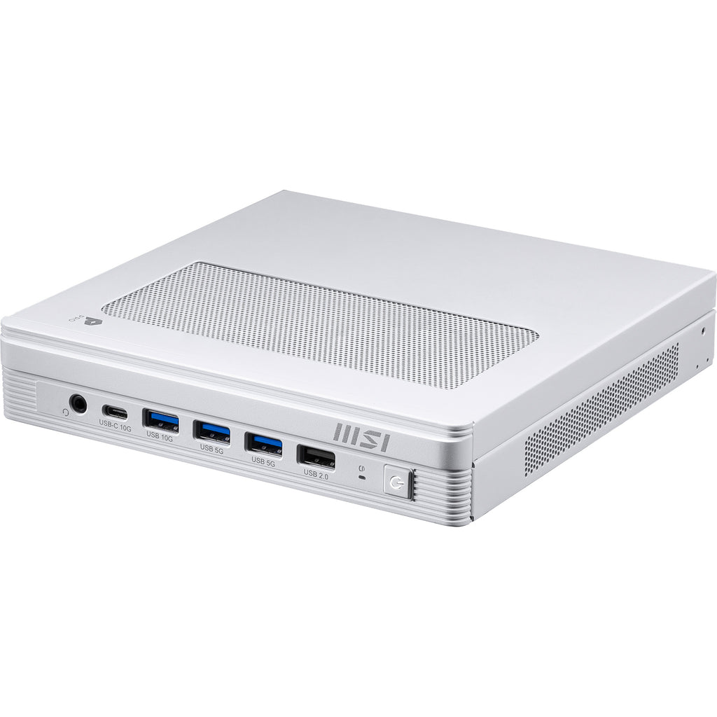 MSI PRO DP10 A14MG-007BEU PC/poste de travail Intel® Pentium® Gold G7400 1,1L mini PC Mini PC type barebone Blanc