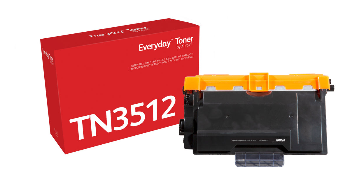 Toner Noir Everyday™ de Xerox compatible avec Brother TN3512, Très haute capacité