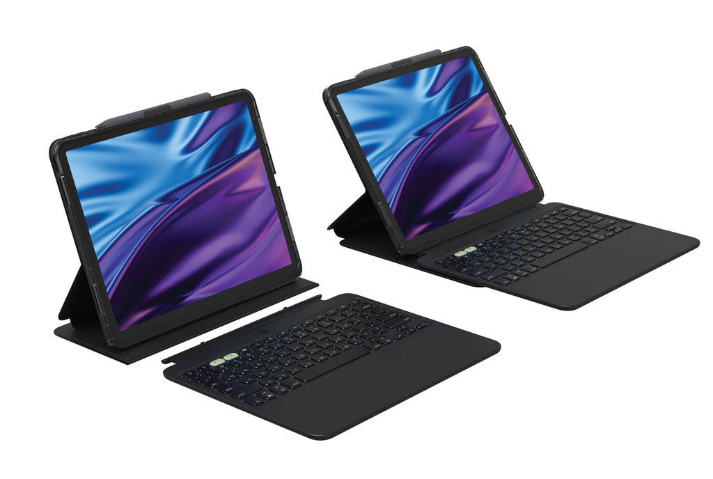 ZAGG Pro Keys 2 Clavier Bluetooth Nordique pour iPad Air 13 (M2), Noir