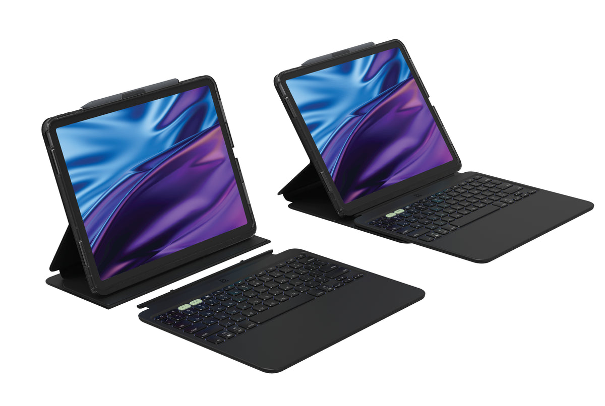 ZAGG Pro Keys 2 Clavier Bluetooth Nordique pour iPad Air 13 (M2), Noir