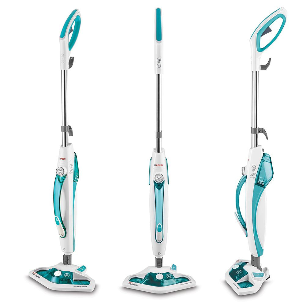 Polti Vaporetto SV450_Double Steam mop 0,3 L 1500 W Turquoise, Blanc