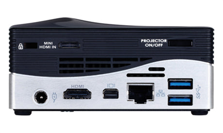 GIGABYTE BRIX Projecteur DLP WVGA 75 ANSI Lumens Noir et Argent