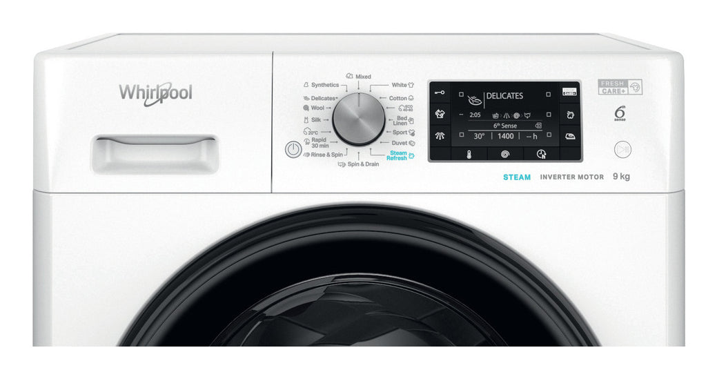 Whirlpool FFD 9489 BV EE machine à laver Charge avant 9 kg 1351 tr/min Blanc