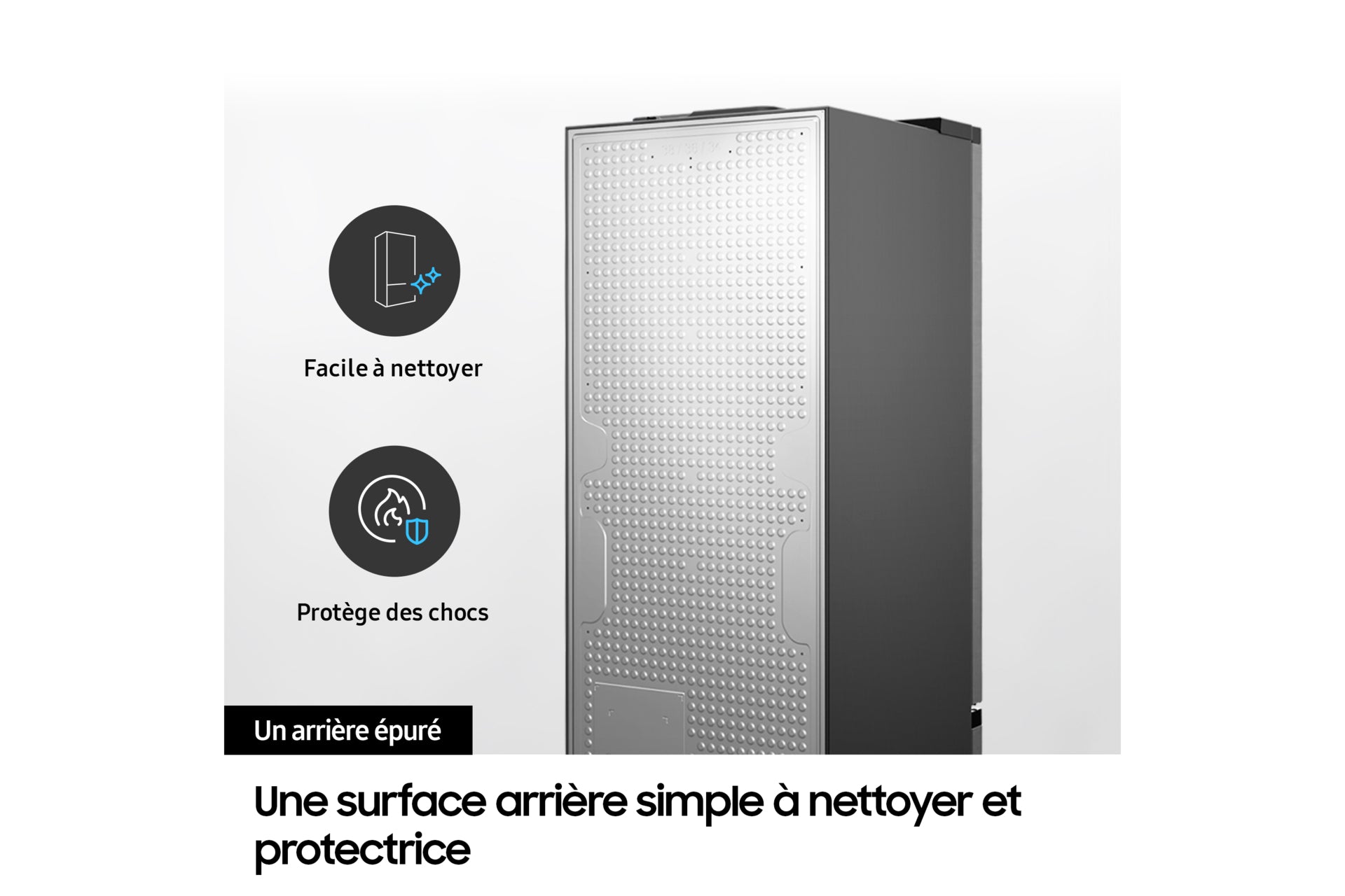 Samsung Réfrigérateur Combiné Bespoke AI - Clayette Porte- 390L - Classe E -RB38C672ESA