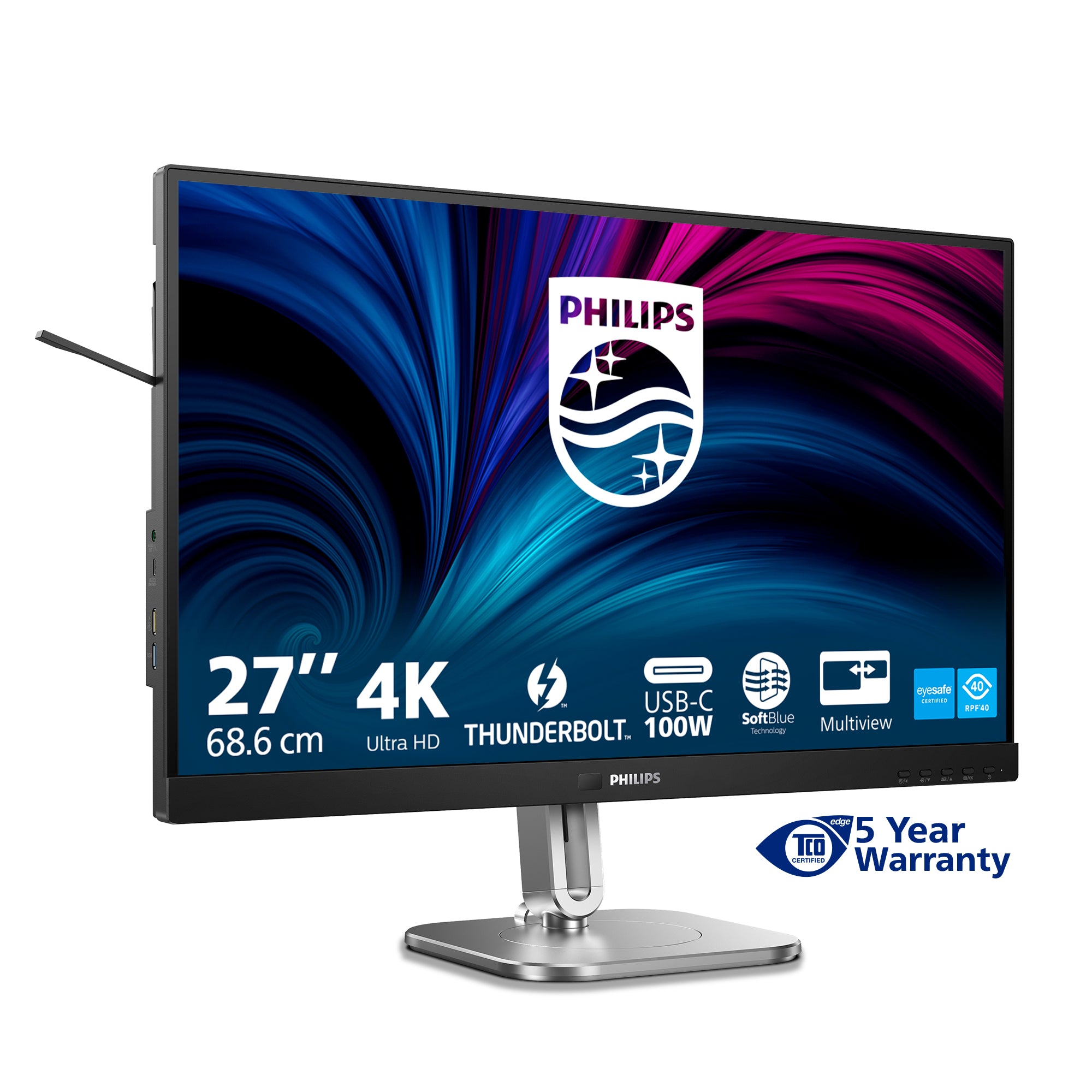 Philips 6000 series 27B2U6903/00 écran plat de PC 68,6 cm (27") 3840 x 2160 pixels 4K Ultra HD LED Anthracite