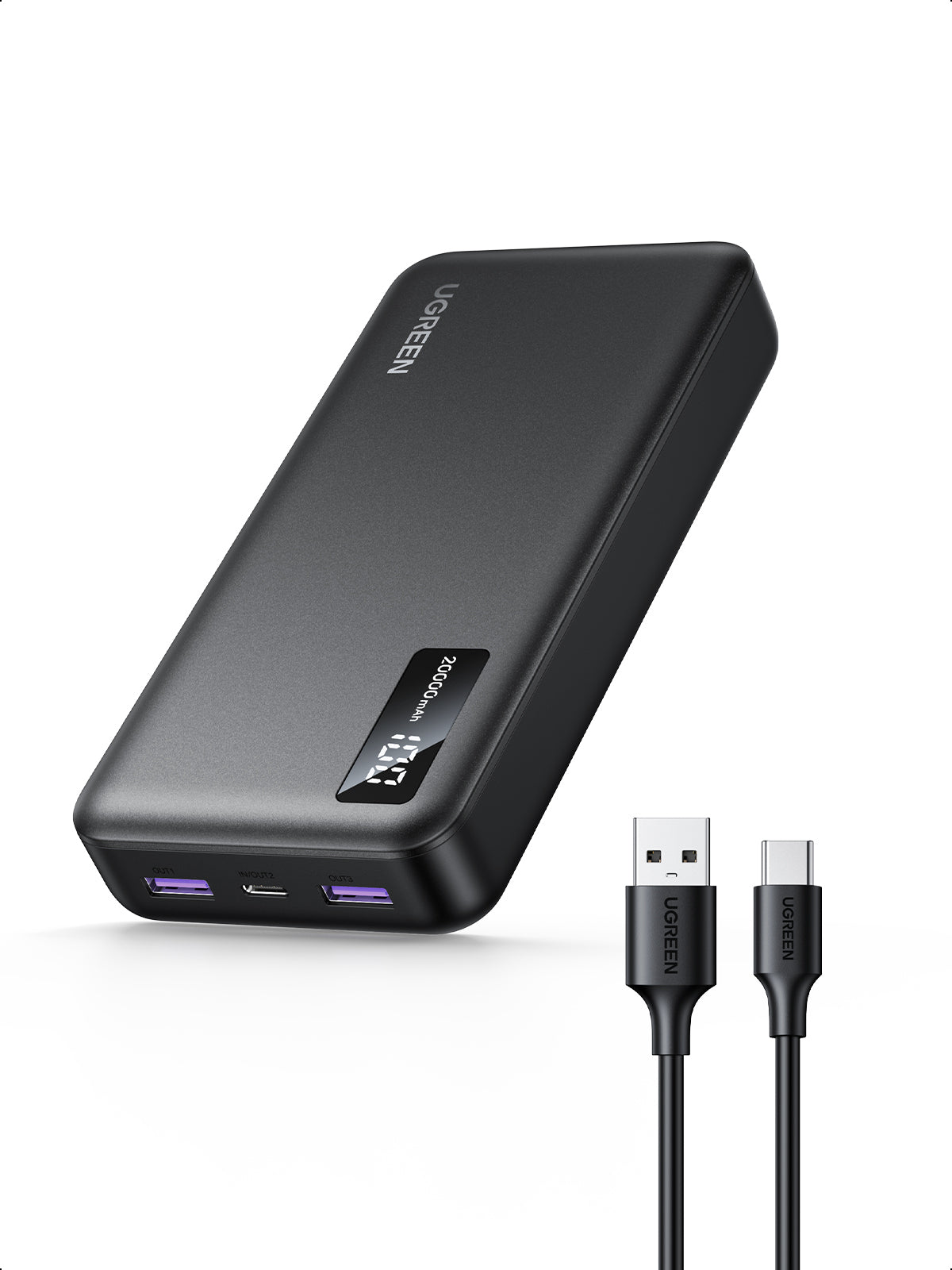 Ugreen 25683 banque d'alimentation électrique 20000 mAh Noir