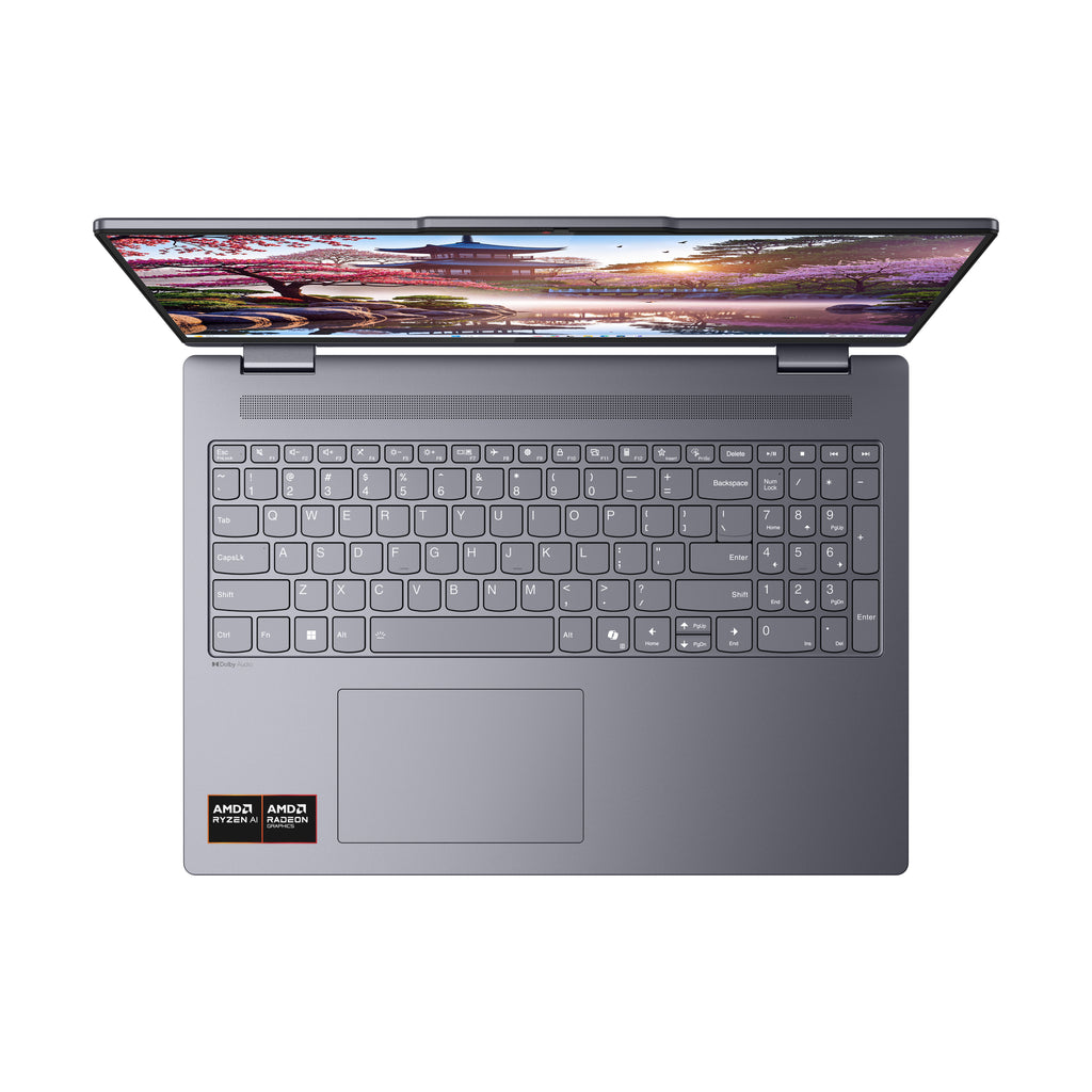 Lenovo IdeaPad 5 2-in-1 16AKP10 Copilot+ PC AMD Ryzen AI 5 340 Hybride (2-en-1) 40,6 cm (16") Écran tactile WUXGA 16 Go LPDDR5x-SDRAM 1 To SSD Wi-Fi 7 (802.11be) Windows 11 Home Allemand Gris