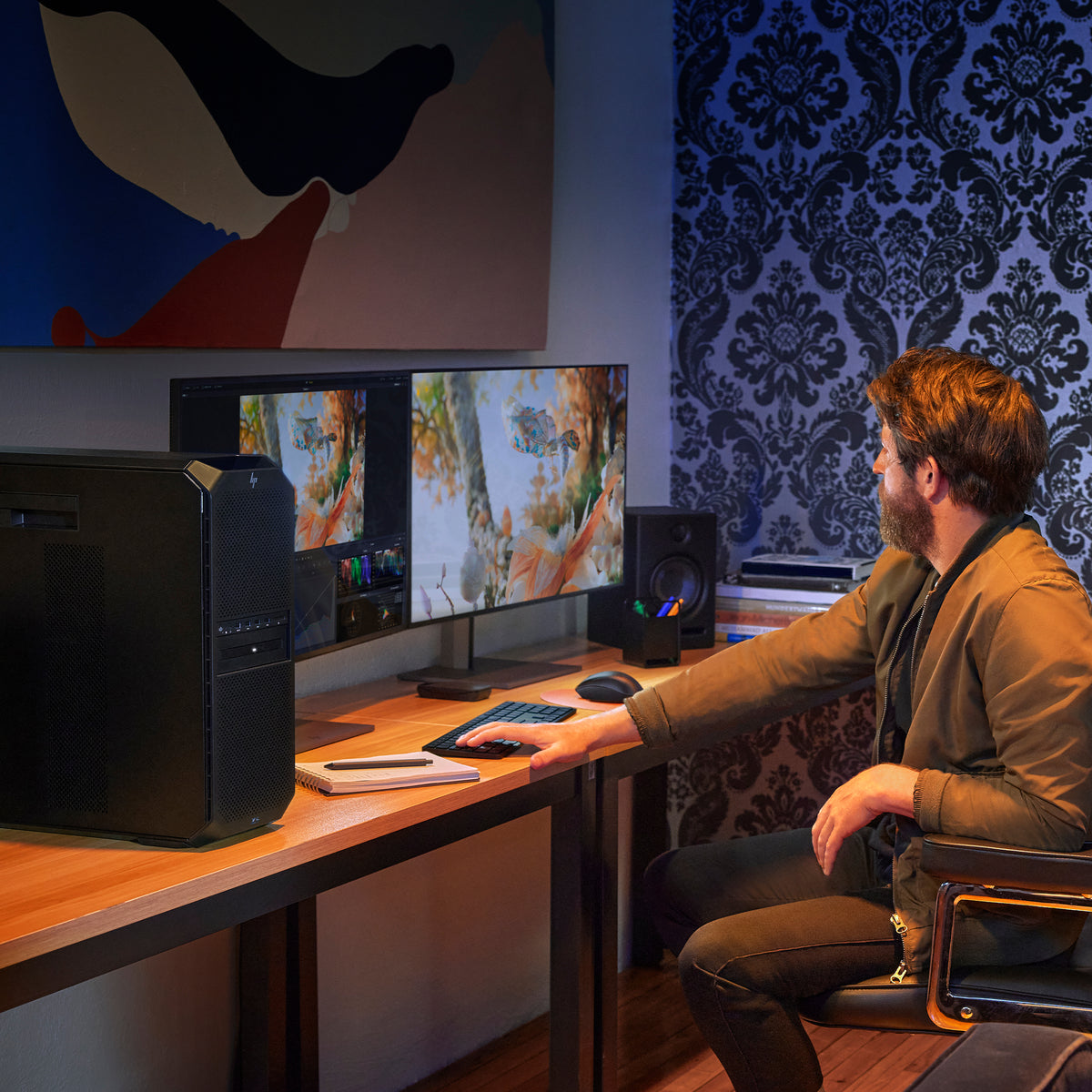 HP Workstation Z6 G5 A Tower Ryzen ThreadRipper PRO 7955WX 64GB 2TB Uden grafik Windows 11 Pro