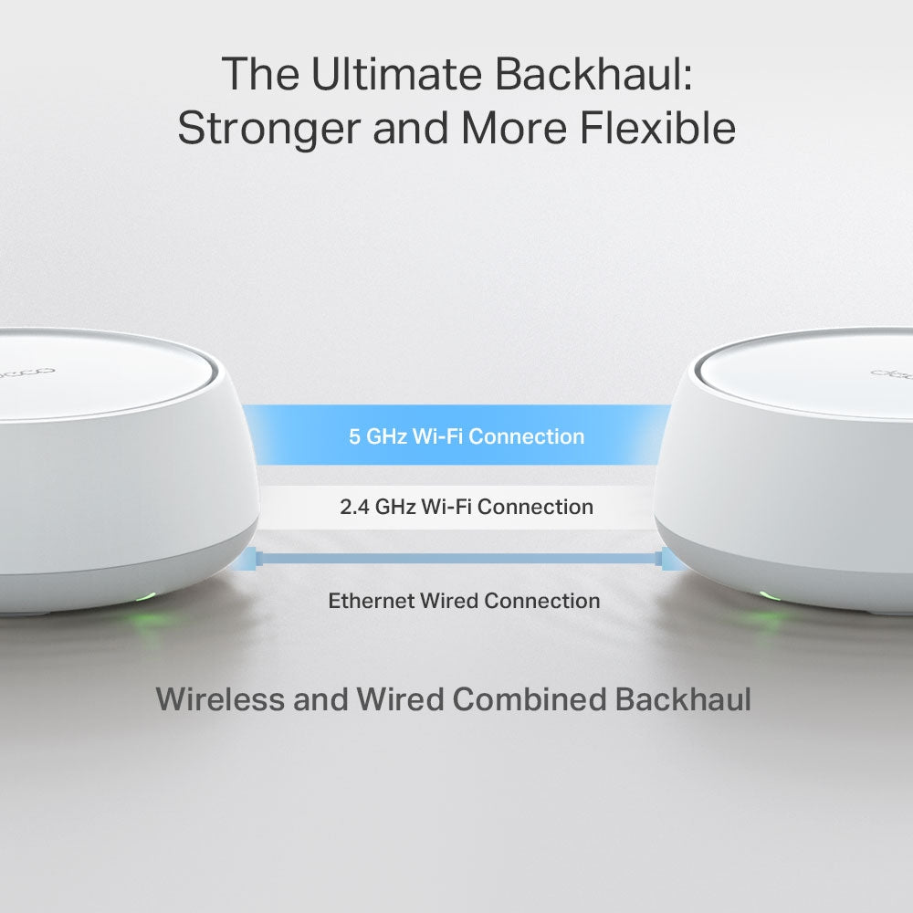 TP-Link DECO BE25(2-PACK) système Wi-Fi maillé Bi-bande (2,4 GHz / 5 GHz) Wi-Fi 7 (802.11be) Blanc Interne