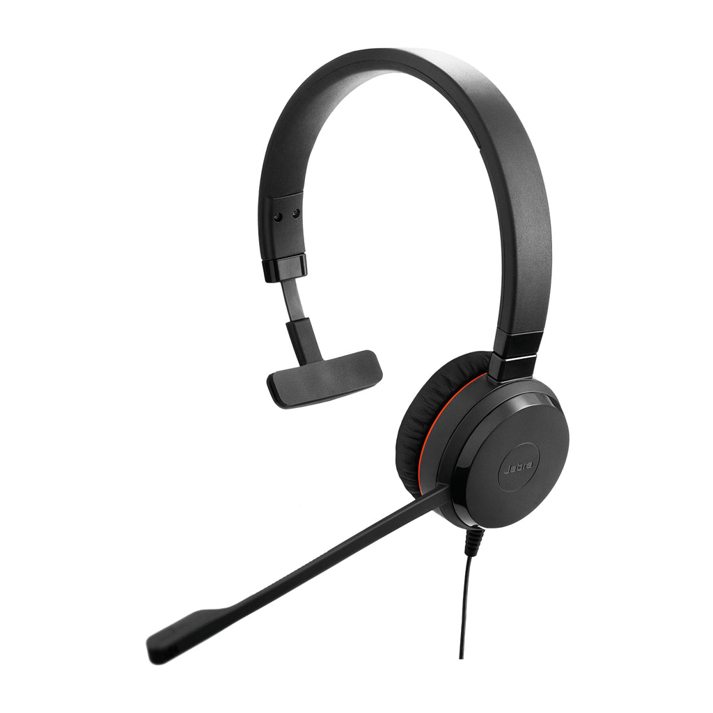 Jabra Evolve 20 SE Casque Filaire USB Type-C / Type-A pour Bureau et Centre d'appels, Noir