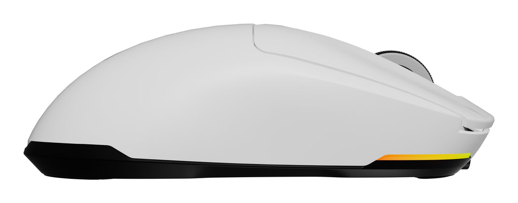 Souris Gaming Zircon 660 Droitier RF Wireless, Bluetooth et USB Type-A, Optique 12000 DPI, Blanche