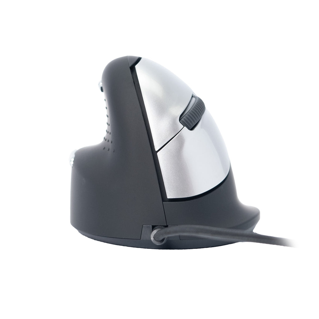 R-Go Tools Souris Ergonomique R-Go HE Break avec logiciel de pause, gaucher, moyen (longueur de la main 165-185 mm), filaire, noir