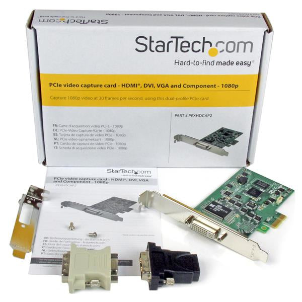 StarTech.com Carte d'acquisition vidéo HD PCI Express - HDMI / DVI / VGA / Composante - 1080p - vue 6
