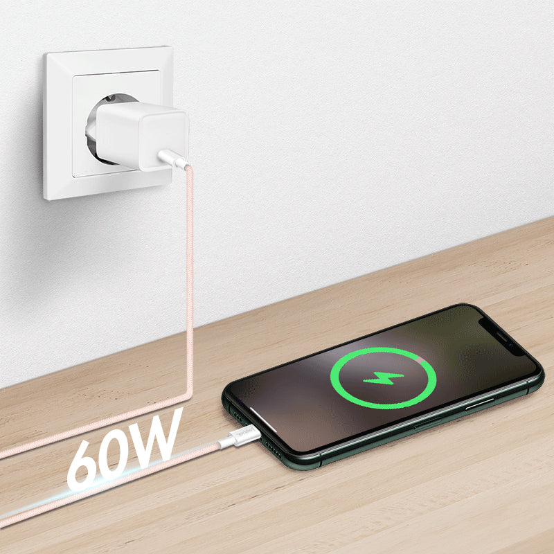 LogiLink CU0343 câble USB USB 2.0 1 m USB C 0,48 Gbit/s 60 W Rose - vue 4