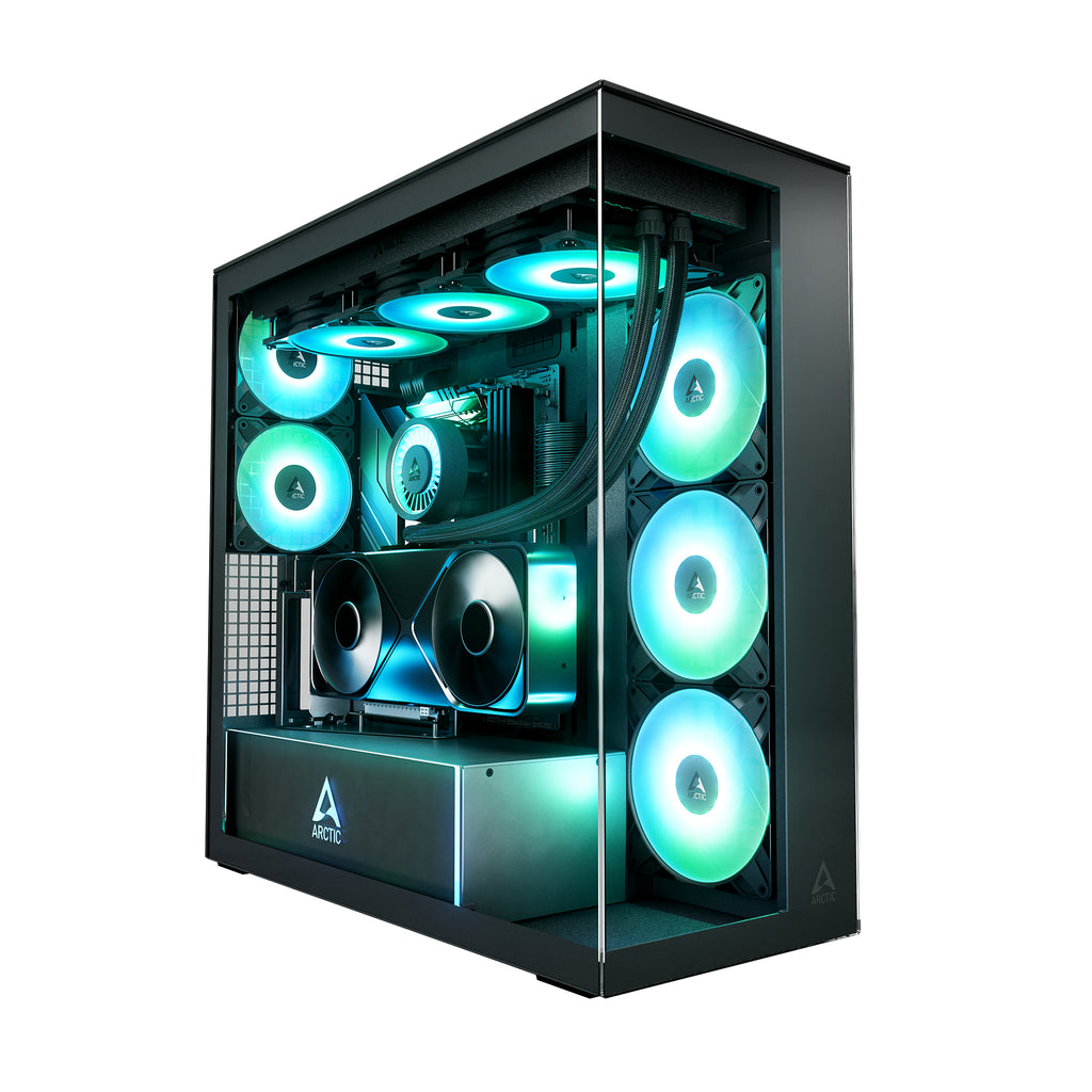 ARCTIC Xtender VG Black (Clear Glass) Noir, Transparent