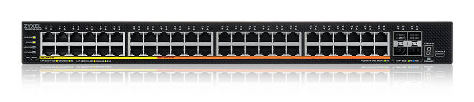 Zyxel XMG2230-52HP Géré L2/L3 2.5G Ethernet (100/1000/2500) Connexion Ethernet, supportant l'alimentation via ce port (P
