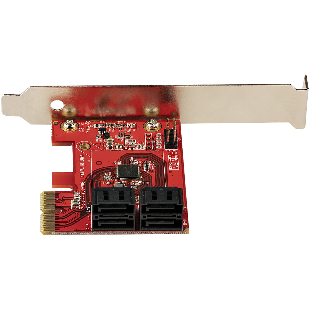 StarTech.com Carte Contrôleur PCIe SATA 4 ports 6Gbps ASM1166 Non-Raid PCI Express 3.0 - vue 4