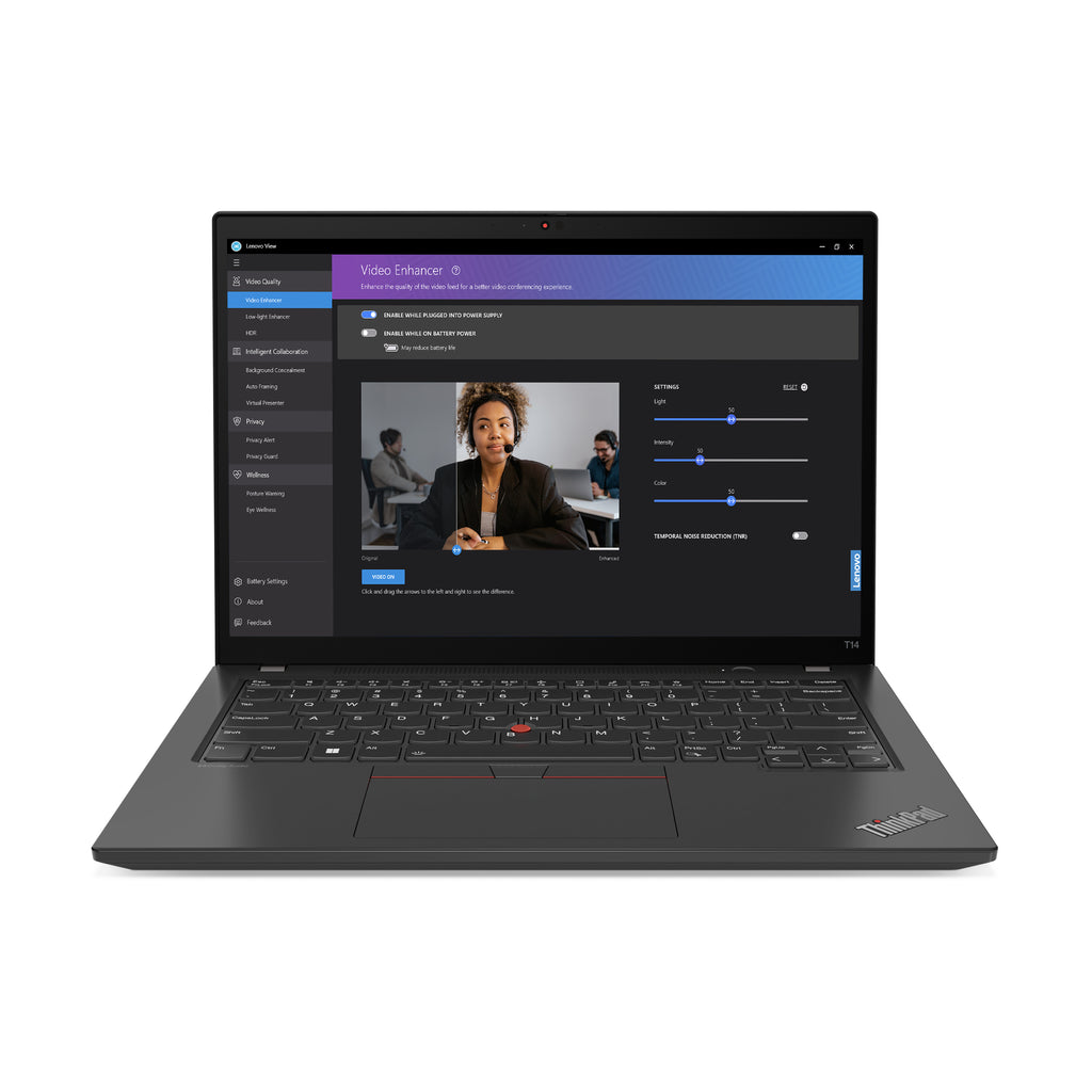 Lenovo ThinkPad T14 Gen 4 (AMD) AMD Ryzen™ 5 PRO 7540U Ordinateur portable 35,6 cm (14") Écran tactile WUXGA 16 Go LPDDR5x-SDRAM 256 Go SSD Wi-Fi 6E (802.11ax) Windows 11 Pro Nordique Noir