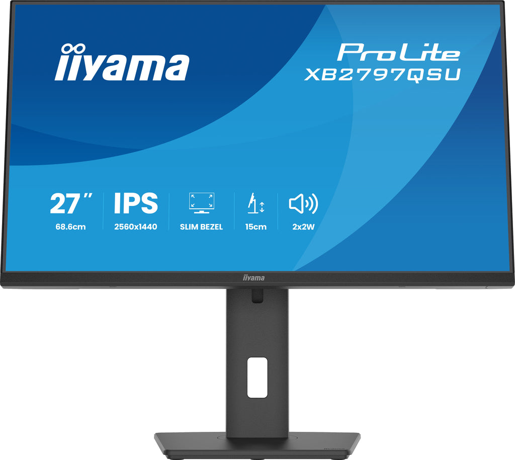 iiyama ProLite XB2797QSU-B1 écran plat de PC 68,6 cm (27") 2560 x 1440 pixels Quad HD LED Noir