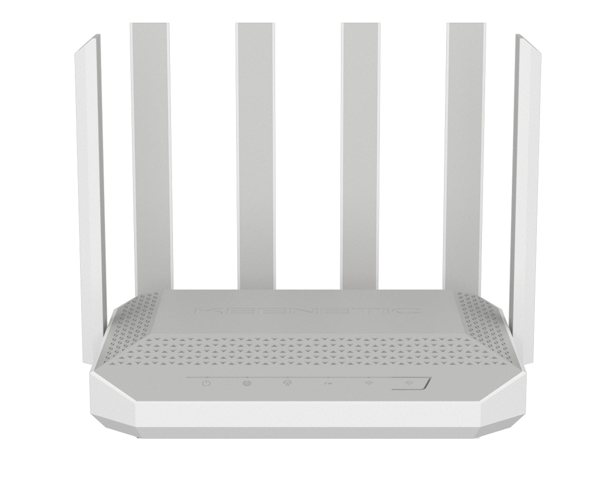 Keenetic Hero 5G (KN-4110) Modem-routeur 5G Wi-Fi 6 maillé AX3000 avec 2 ports pour carte SIM, un commutateur intelligen