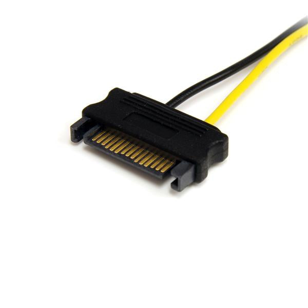 StarTech.com Adaptateur d'alimentation SATA vers PCI Express 8 broches, 15 cm