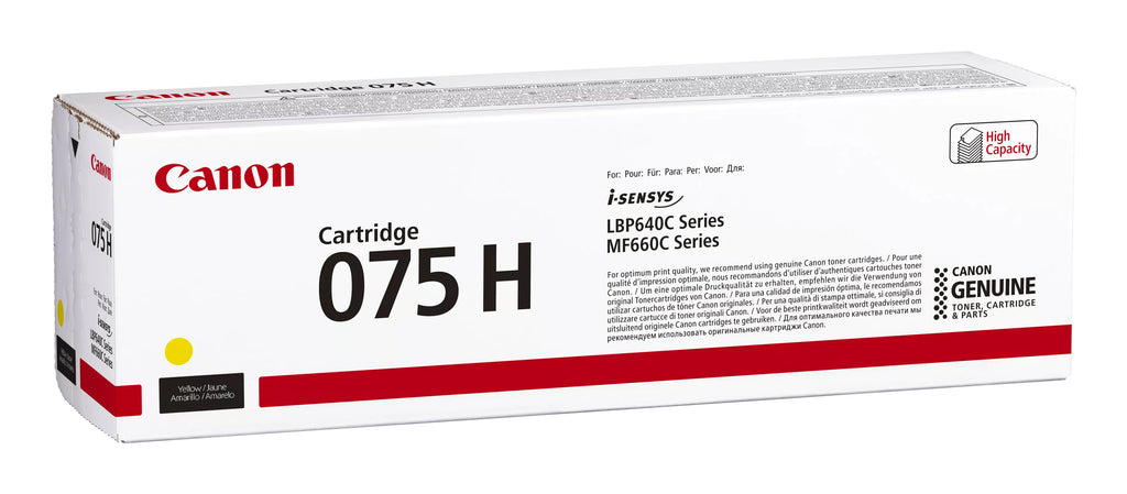 Canon 075 H Cartouche de toner 1 pièce(s) Original Jaune