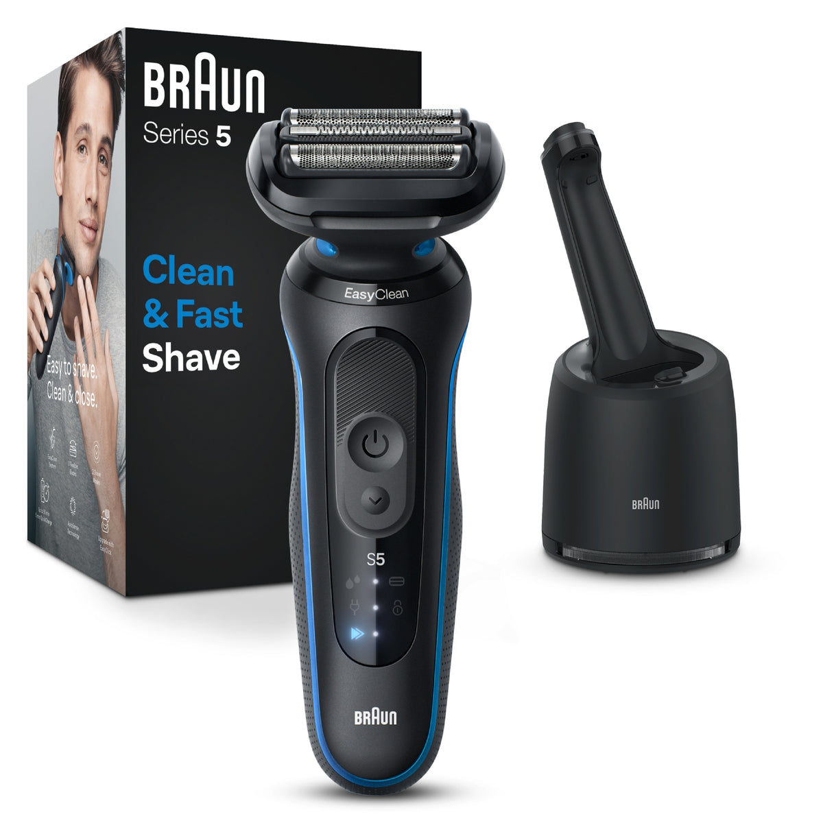 Braun Series 5 52-B7000cc Rasoir à Grille et Tondeuse, Noir