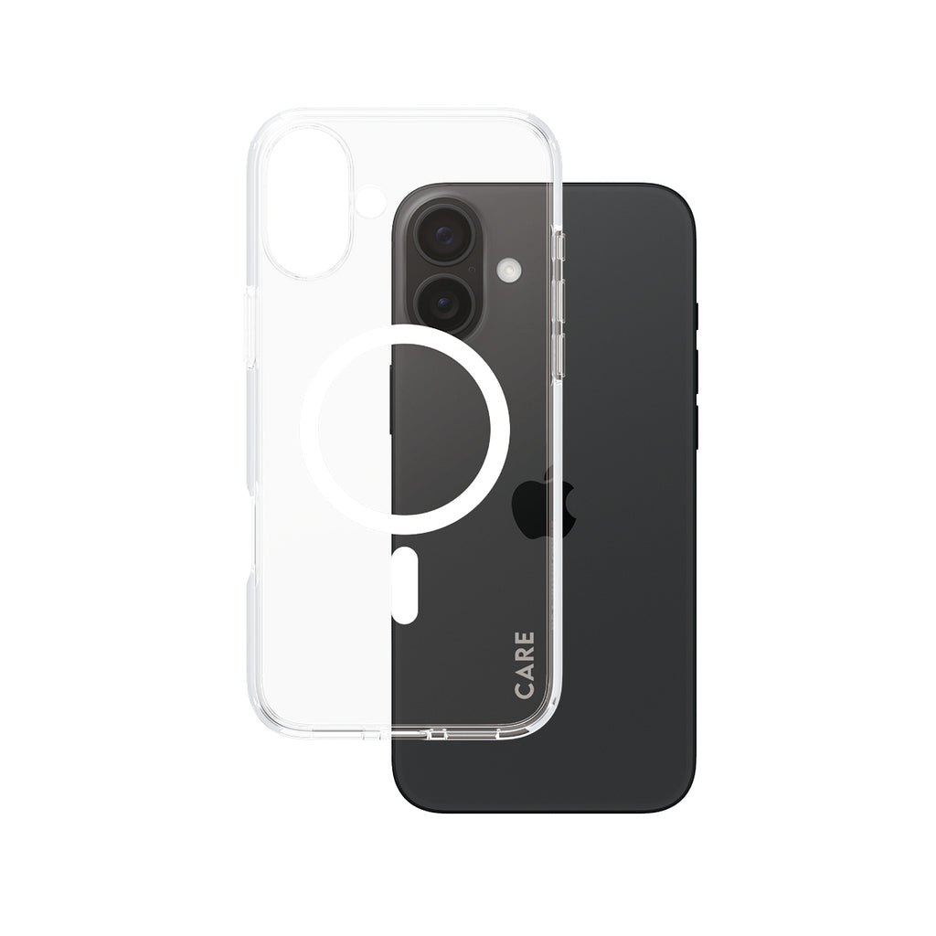 PanzerGlass CARE™ by ® Urban Combat Case Transparent w. White MagSafe iPhone 16 Plus coque de protection pour téléphones portables Housse
