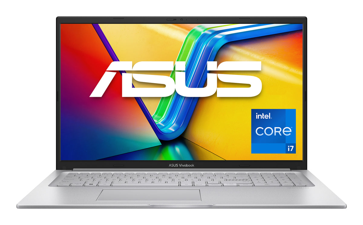 ASUS Vivobook 17 X1704VA-AU918W Intel Core 7 150U Ordinateur portable 43,9 cm (17.3") Full HD 16 Go DDR4-SDRAM 1 To SSD Wi-Fi 6 (802.11ax) Windows 11 Home Allemand Argent