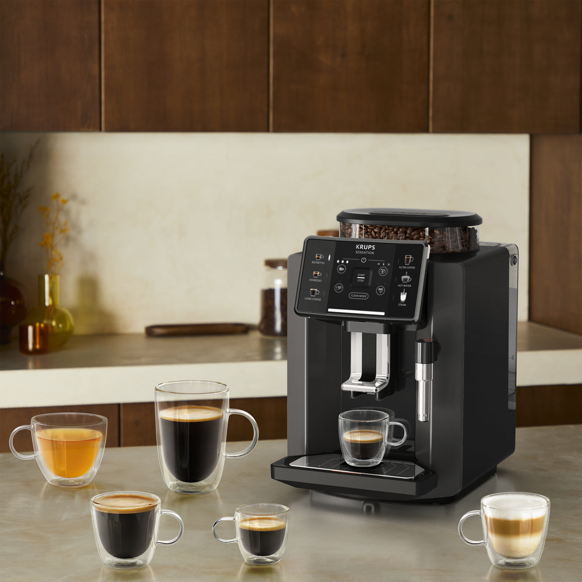 Krups Sensation C50 EA9108 Machine à Espresso Entièrement Automatique, 1,7 L