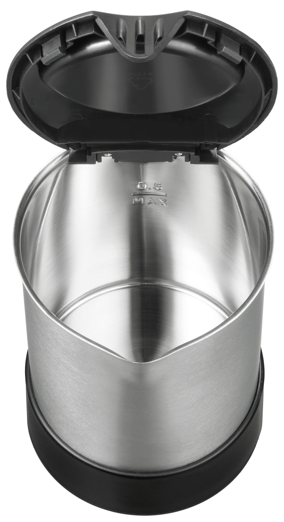 Unold 18575 bouilloire 0,5 L 1000 W Noir, Acier inoxydable