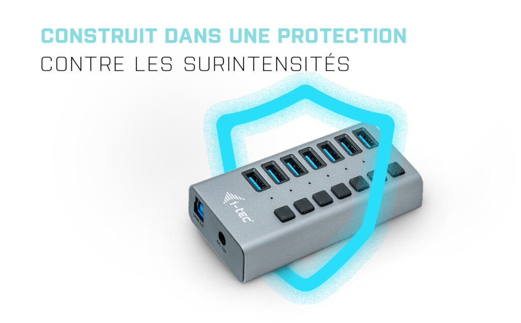 i-tec USB 3.0 Charging HUB 7port + Power Adapter 36 W